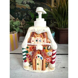 Allure C. Two Ginger Bread House Soap Dispensers 1996